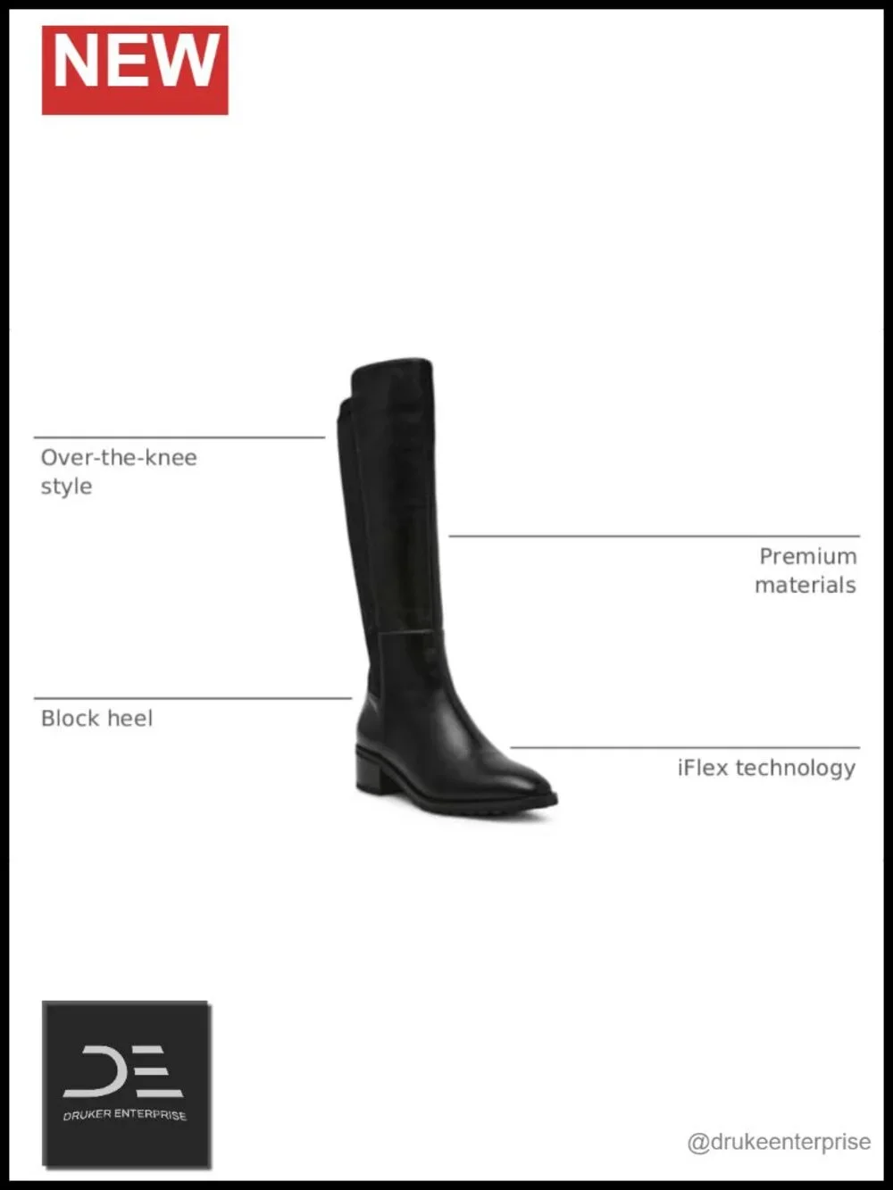 Anne Klein Stamford Over-The-Knee Faux Leather Boots with iFlex Technology